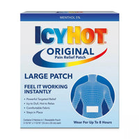 Icy Hot Patch Extra Strength, Back Pain Relief, Large Size - 5 Each