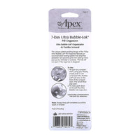 Apex 7-Day Ultra Bubble Lock Pill Organizer, Model No:70072 - 1 Ea