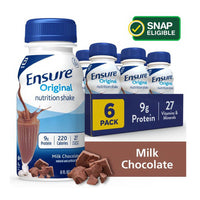 Ensure Nutritious Original Nutrition Creamy Milk Chocolate Shake, 8 oz, 6