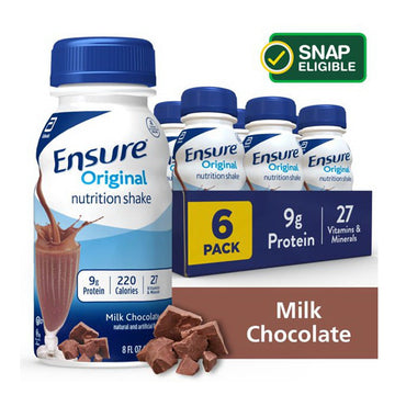 Ensure Nutritious Original Nutrition Creamy Milk Chocolate Shake, 8 oz, 6