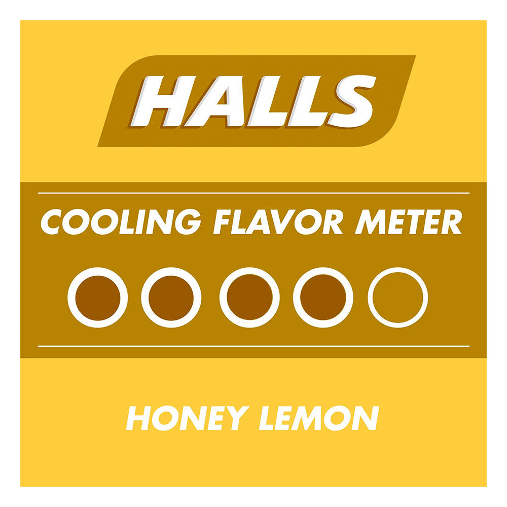 Halls Honey Lemon Cough and Throat Relief Drop Bag - 30 Ea