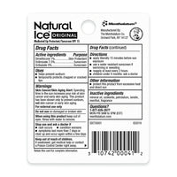 Natural Ice Medicated Lip Protectant Sunscreen SPF 15, Original, 0.15 Oz