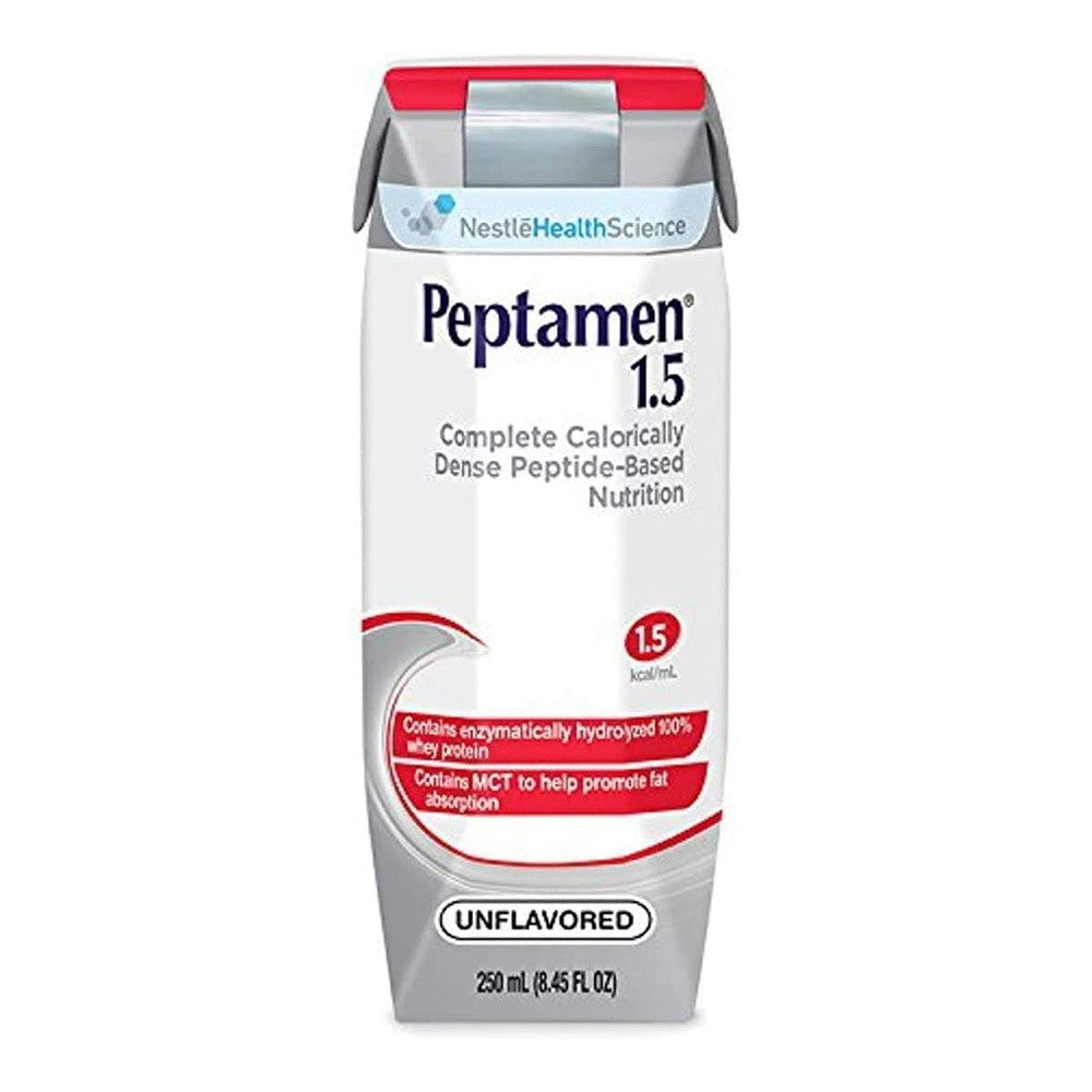Peptamen 1.5 Complete High Calorie Elemental Diet Unflavored Liquid - 8.4Oz, 24 Pack