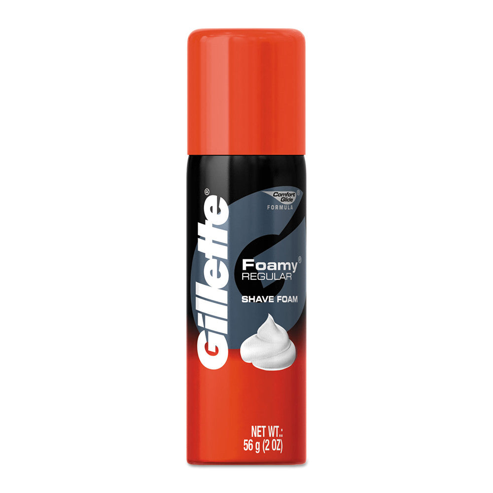 Gillette Foamy Shaving Cream, Regular, Trail Size, #4501 - 2 Oz