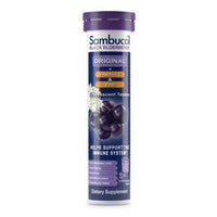 Sambucol Black Elderberry Original Formula Vitamin C Plus Zinc Effervescent Tablets, 15 Ea