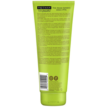 Freeman Feeling Beautiful Avacado And Oatmeal Clay Mask, Normal Combo Skin, 6 oz