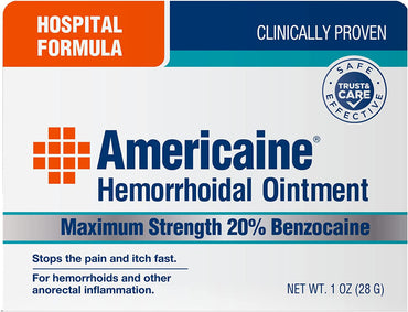 Americaine Hemorrhoidal Ointment, Maximum Strength, Hospital Formula - 1 Oz