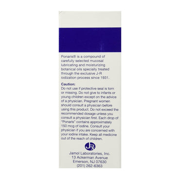 Ponaris Nasal Emollient One Ounce Bottle With Dropper, 30 Ml