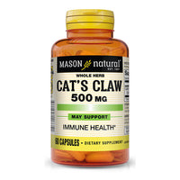 Mason Natural Cats Claw 500 Mg Premium Herbal Supplement Capsules - 60 Ea