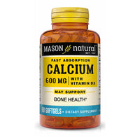 Mason Liquid Calcium 1200 Mg With Vitamin D Calcium Supplement Softgels - 60 Ea