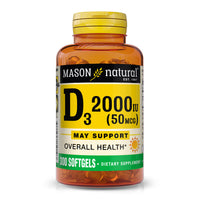 Mason Natural Vitamin D 2000Iu Dietary Supplement Softgels - 300 Ea