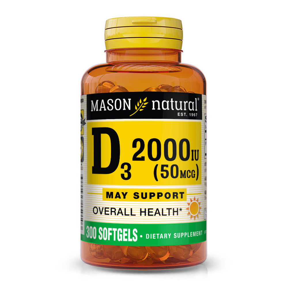 Mason Natural Vitamin D 2000Iu Dietary Supplement Softgels - 300 Ea