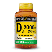 Mason Natural Vitamin D 2000 Iu Ultra Strength Softgels, 60 Ea