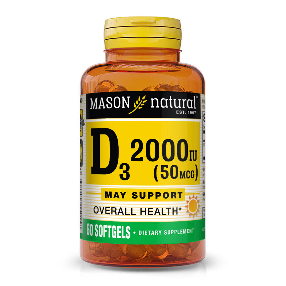 Mason Natural Vitamin D 2000 Iu Ultra Strength Softgels, 60 Ea