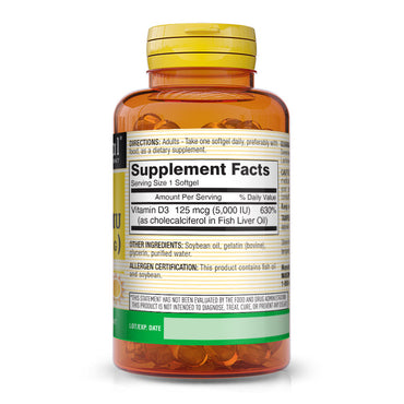 Mason Natural Advanced Vitamin D 5000 Iu Softgels - 50 Ea