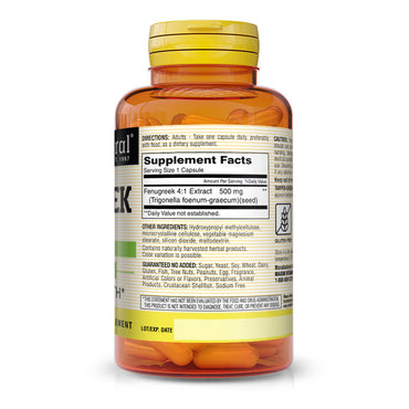Mason Natural Fenugreek Extract Blood Sugar Health Capsules - 90 Ea