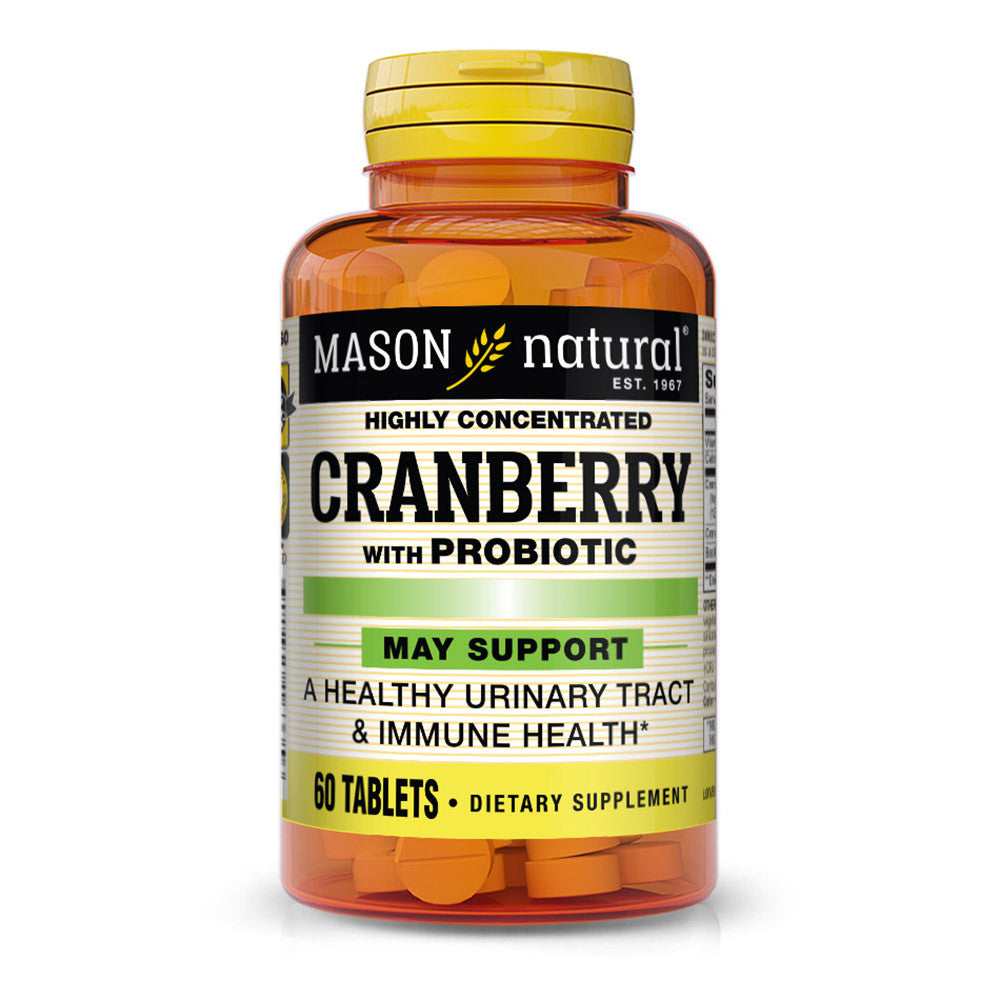 Mason Natural Highly Concentrated Cranberry With Probiotic Tablets - 60 Ea