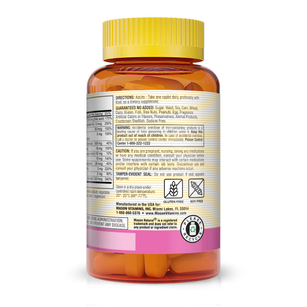 Mason Natural Womens Daily Formula Compare To One-A-Day Womens Caplets - 90 Ea
