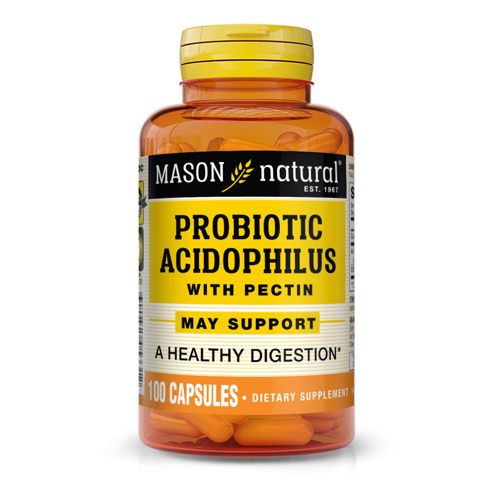 Mason Natural Acidophilus With Pectin Capsules, Digestive Aid - 100 Ea