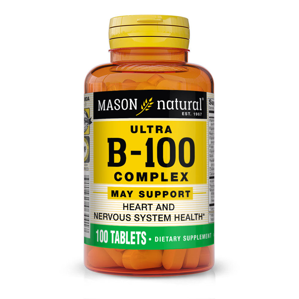 Mason Natural Ultra B-100 Complex Multivitamin Tablets, 100 Ea