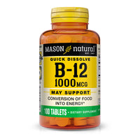 Mason Natural Vitamin B-12 1000 Mcg Sublingual Tablets - 100 Ea