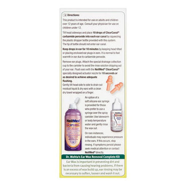 NeilMed Clearcanal Ear Wax Removal Complete kit - 2.5 oz