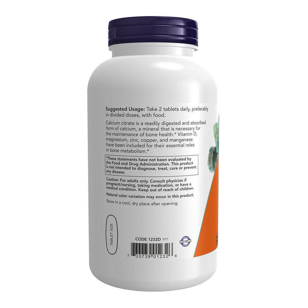 Now Supplements, Calcium Citrate with Vitamin D, Magnesium, Zinc, Copper, And Manganese, 250 Ea