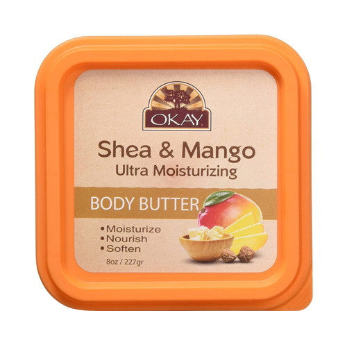 Okay Shea and Mango Ultra Moisturizing Body Butter, 8 Oz