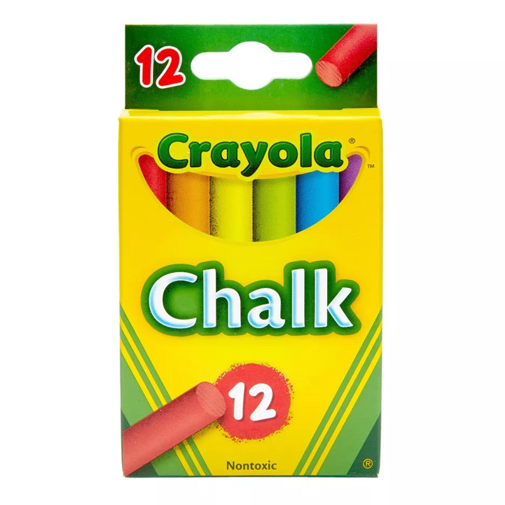 Crayola Chalk, Colored, 12 Ct