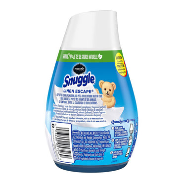 Renuzit Snuggle Solid Gel Air Freshener, Linen Escape Scent, 7 Oz