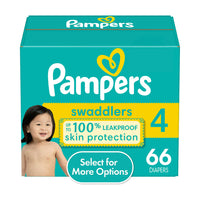 Pampers Swaddlers Active Baby Diapers, 4 Sizes, 66 Ct