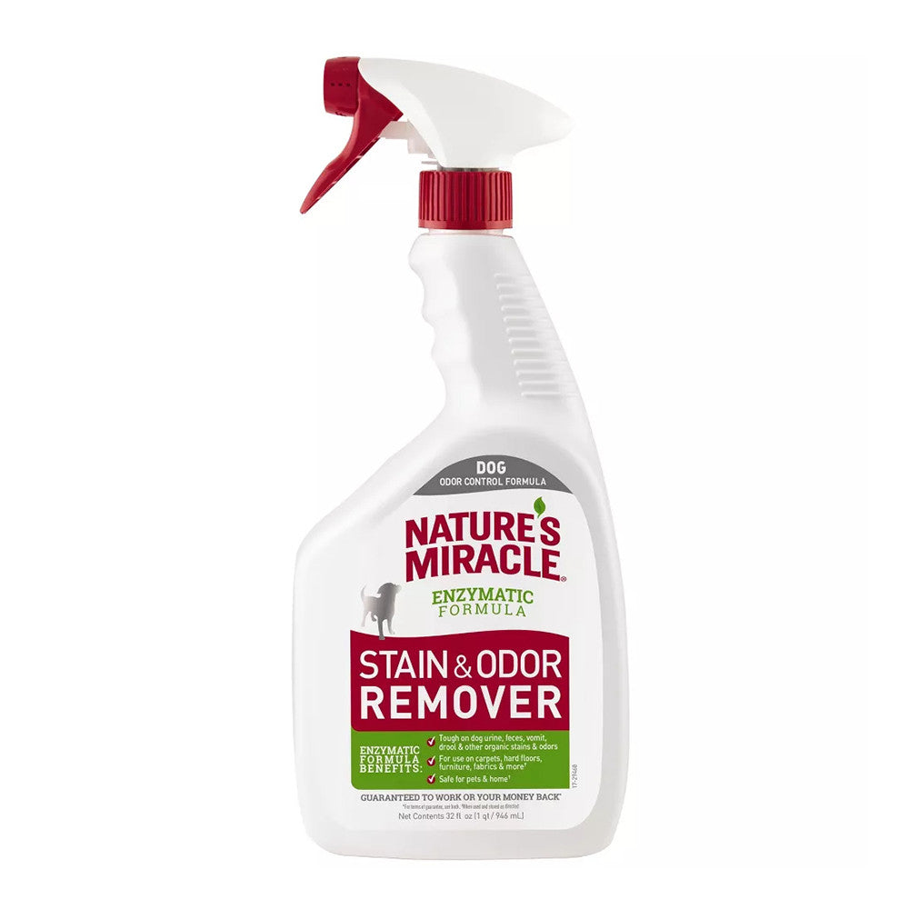 Natures Miracle Spray Pet Stain and Odor Remover Enzymatic Formula, 32 Oz