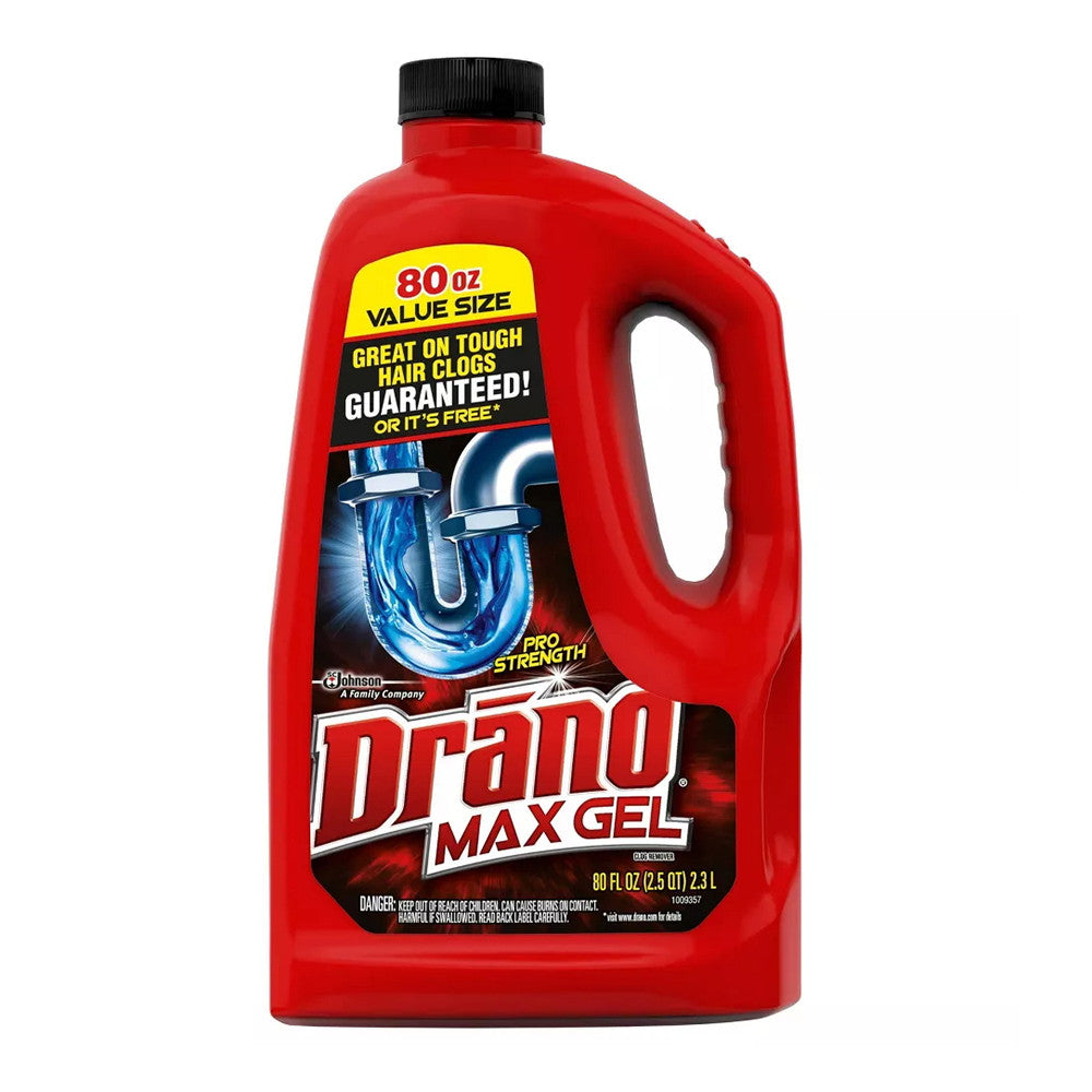 Drano Max Gel Clog Remover, 80 Oz