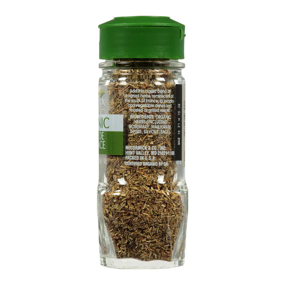 McCormick Gourmet Organic Herbes De Provence, 0.65 oz