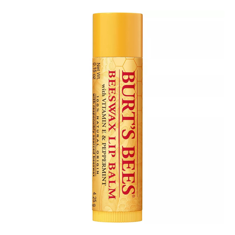 Burts Bees 100% Natural Origin Moisturizing Lip Balm, Original Beeswax, 0.15 Oz
