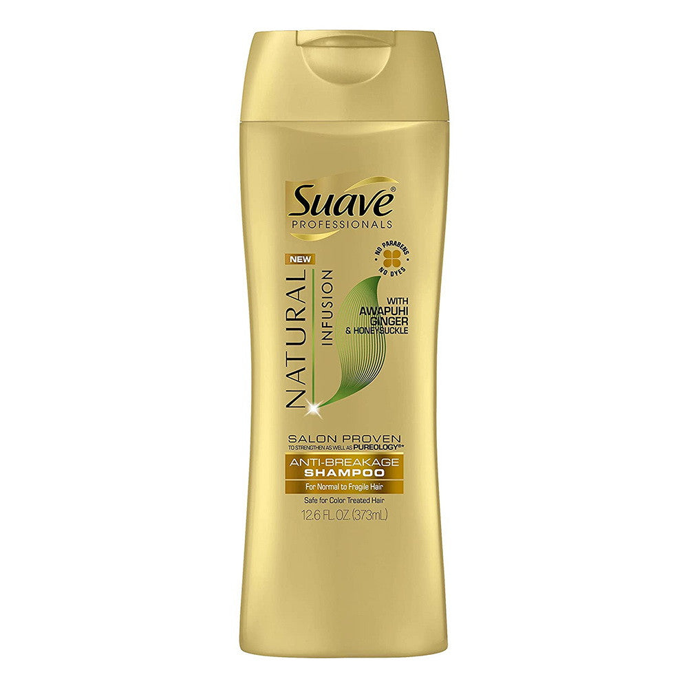 Suave Professionals Natural Infusion Ginger Shampoo, 12.6 Oz