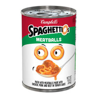 Campbell's SpaghettiOs Canned Pasta, with Meatballs, 15.6 Oz