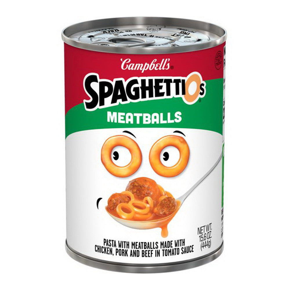 Campbell's SpaghettiOs Canned Pasta, with Meatballs, 15.6 Oz
