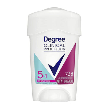 Degree Clinical Protection Antiperspirant Deodorant 5-In-1 Protection, 1.7 Oz