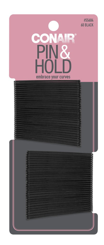 Conair Curved Bobby Pins for Secure Hold of Hair Styles, 60 Ea