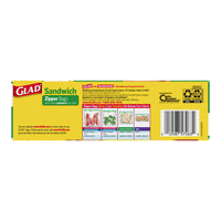 Glad Zipper Food Storage Sandwich Bags, 50 Ct