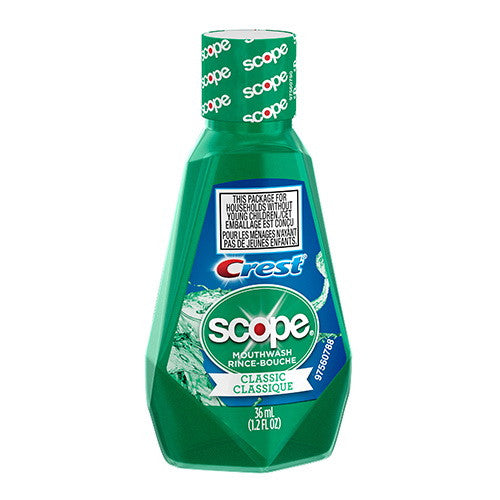 Crest Scope Classic Mouthwash Original Mint Flavor, 1.2 Oz