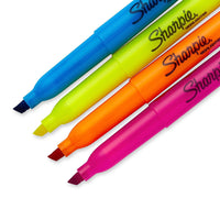 Sharpie Pocket Style Highlighters Chisel Tip Assorted, 4 Ea