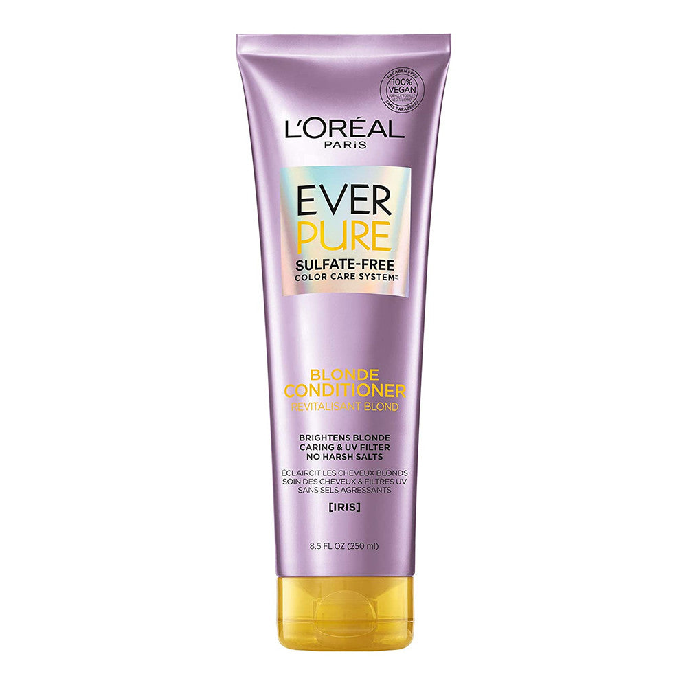 Loreal Paris EverPure Sulfate Free Blonde Conditioner with Iris, 8.5 Oz