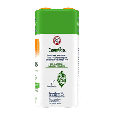 Arm & Hammer Essentials Deodorant, Rosemary Lavender, Solid Oval, Twin Pack, 2.5 Oz, 2 Ea
