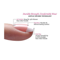 Kiss Salon Acrylic French Nail Kit, Pet Peeve, 28 Ea