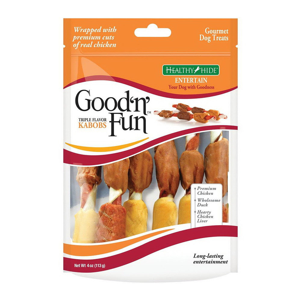 Good 'n' Fun Triple Flavor Kabobs- 4 Oz