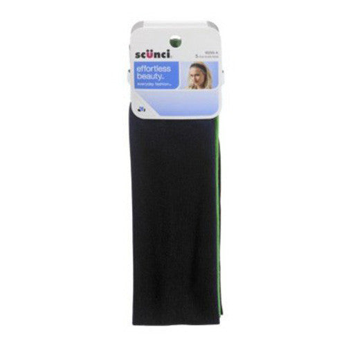 Scunci Effortless Beauty Head Bands Assorted Color, 5 Ea