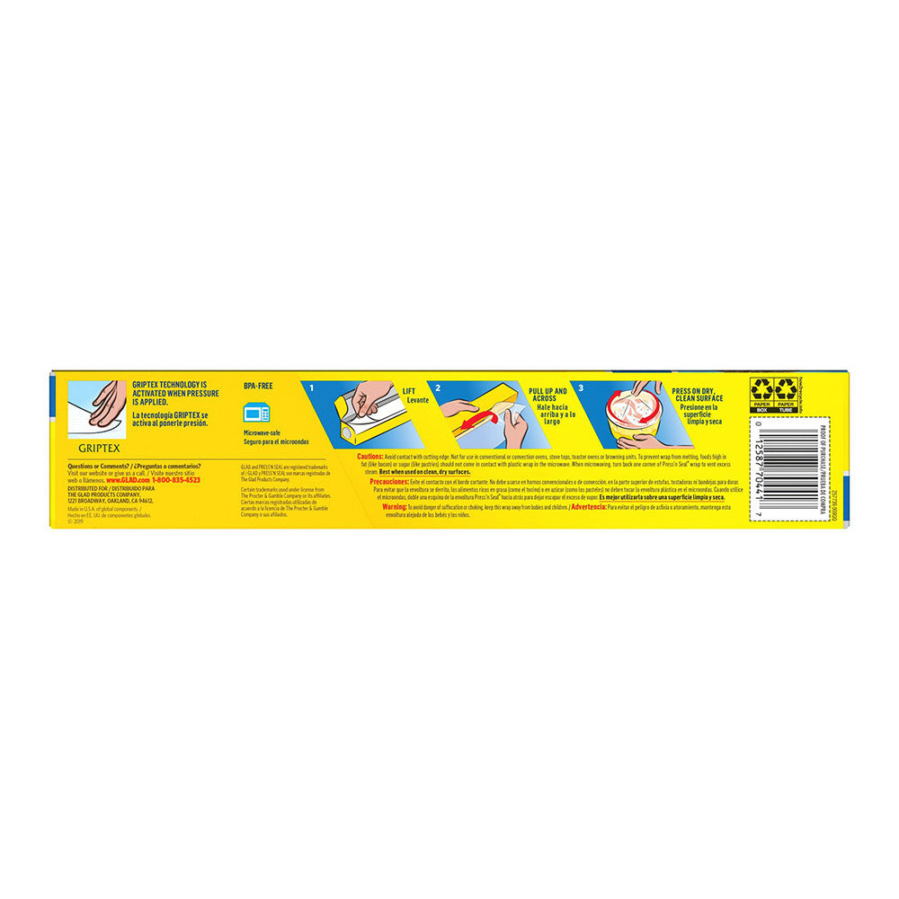 Glad Press'n Seal Plastic Food Wrap, 70 Square Feet, 1 Ea