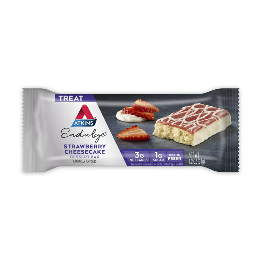 Atkins Endulge Treat Strawberry Cheesecake Dessert 5 Bars, 6 Oz
